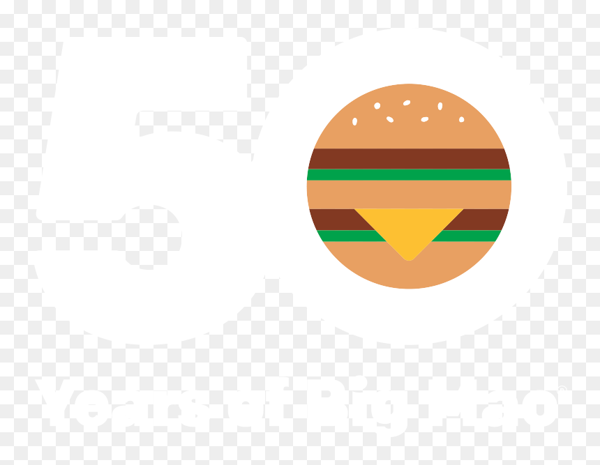 50 Years Of Big Mac - 50 Year Of Big Mac, HD Png Download - mac logo png
