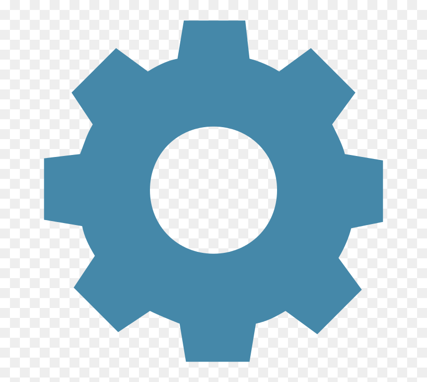File - Wikifont Unie018 - Cog - Blue - Svg - Optimisation Icon, HD Png Download - cog png