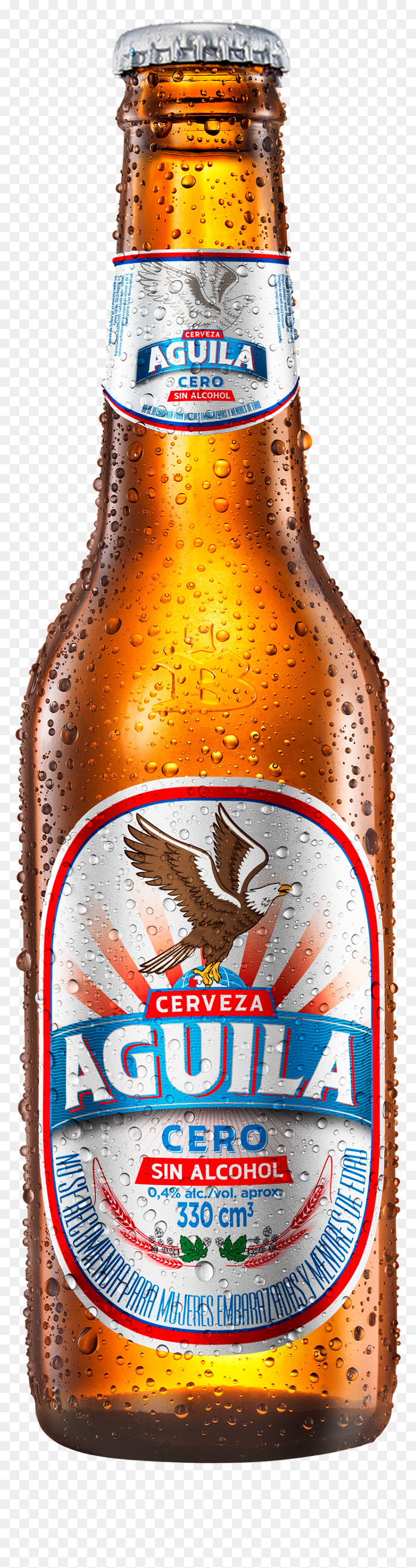 Botella 330 Centímetros Cúbicos Retornable De Aguila - Cervezaaguila Negra Png, Transparent Png - cerveza png
