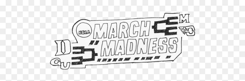 Graphic By Margaret Heffernan - Line Art, HD Png Download - march madness png
