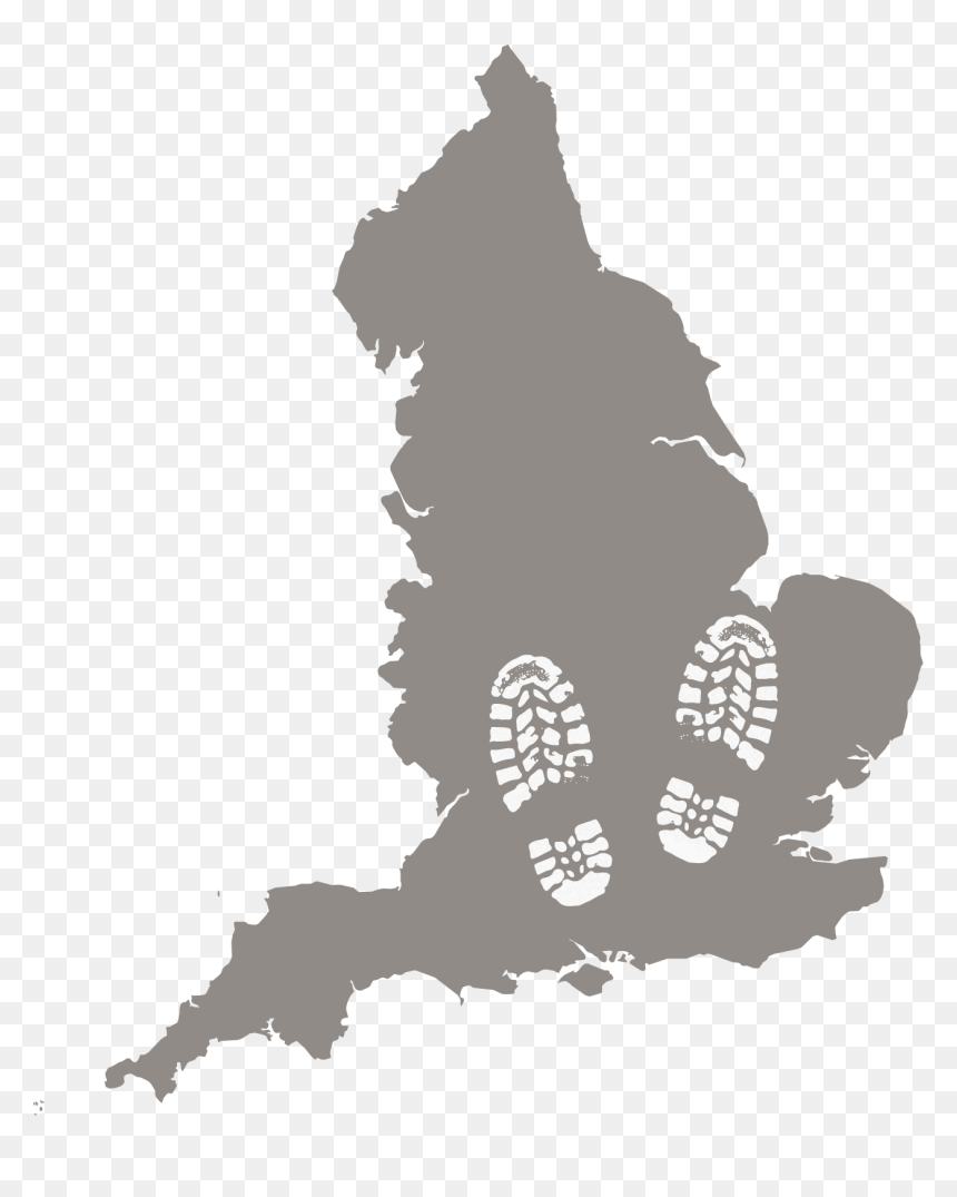 Midlands Uk Map, HD Png Download - family walking png