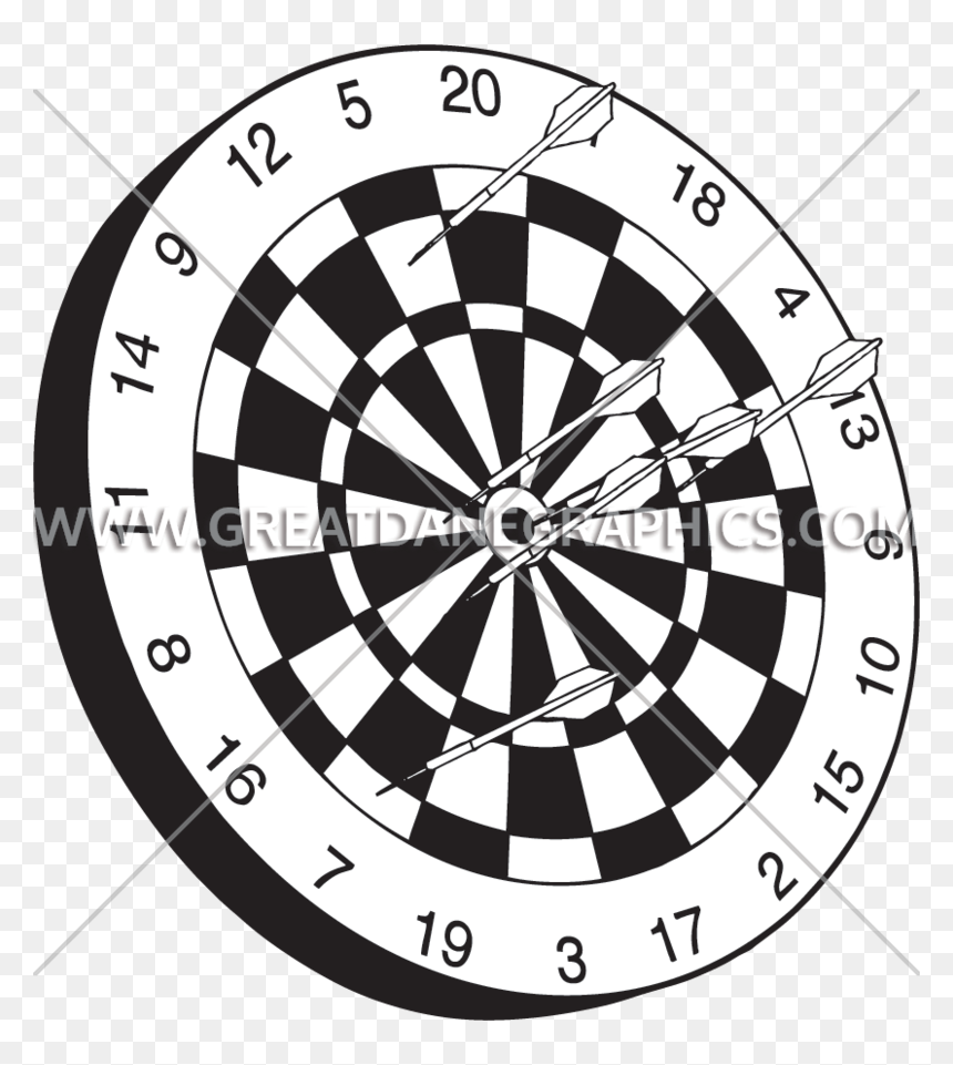 Dart Png Black And White-plus - Black And White Darts, Transparent Png - dart png