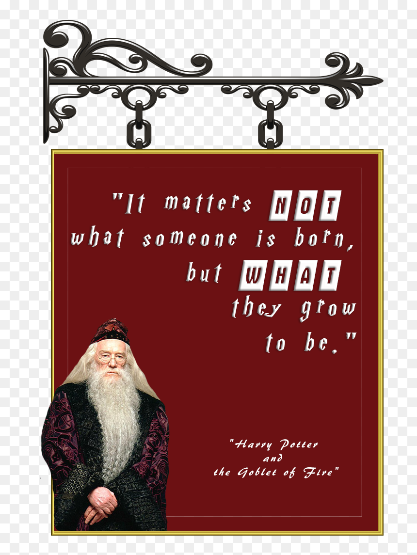 Picture - Iron And Wood Signage, HD Png Download - dumbledore png