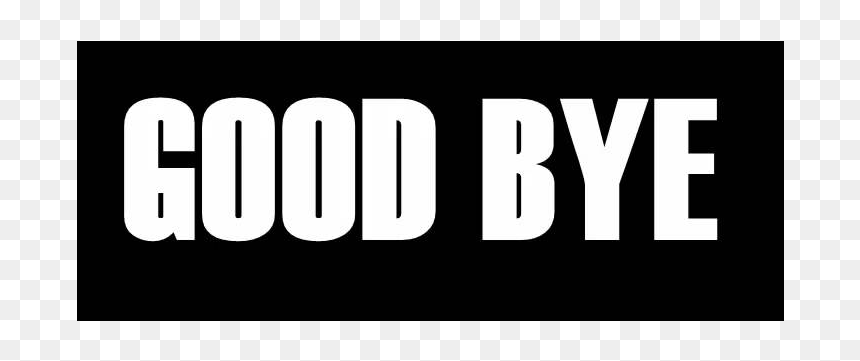 Thumb Image - Goodbye With Black Background, HD Png Download - bye png