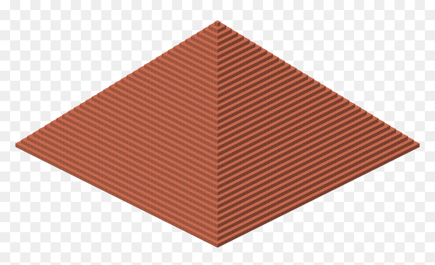 Bee - Minecraft Brick Pyramid, HD Png Download - brick pattern png