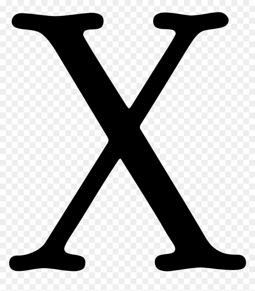 Free X For Mac Os Logo - Imágenes De Una X, HD Png Download - mac logo png