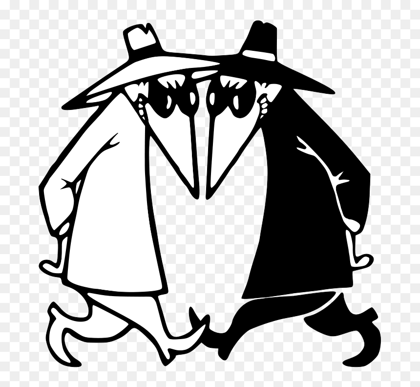 Vs Pinterest Mad And - Black And White Mad, HD Png Download - spy png