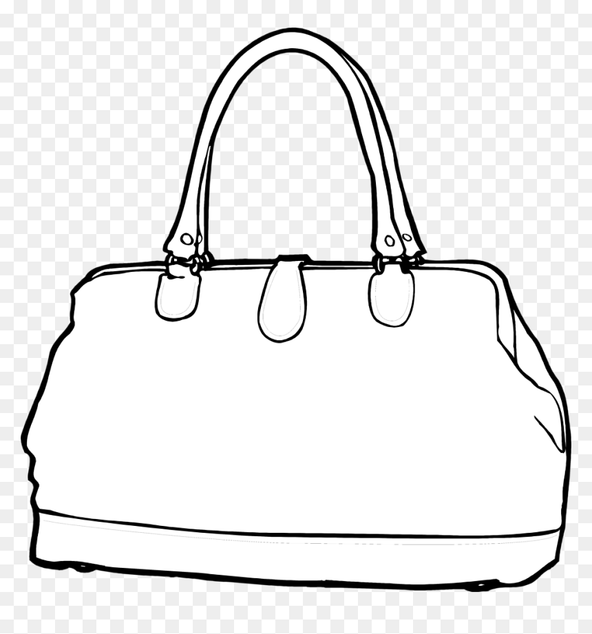 Free Stock Photo - White And Black Clipart Clothes Purse, HD Png Download - ladies purse png