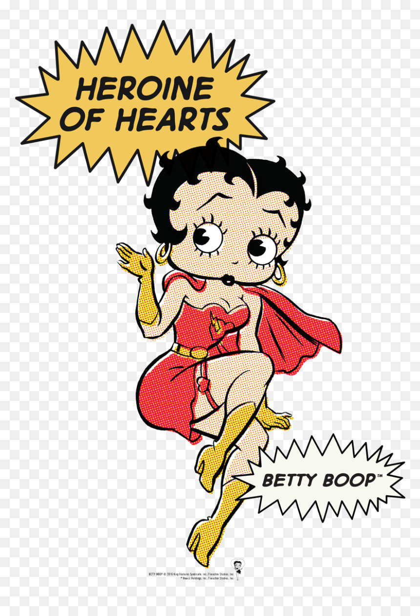 Betty Boop Heroine Of Hearts - Betty Boop Poses, HD Png Download - betty boop png