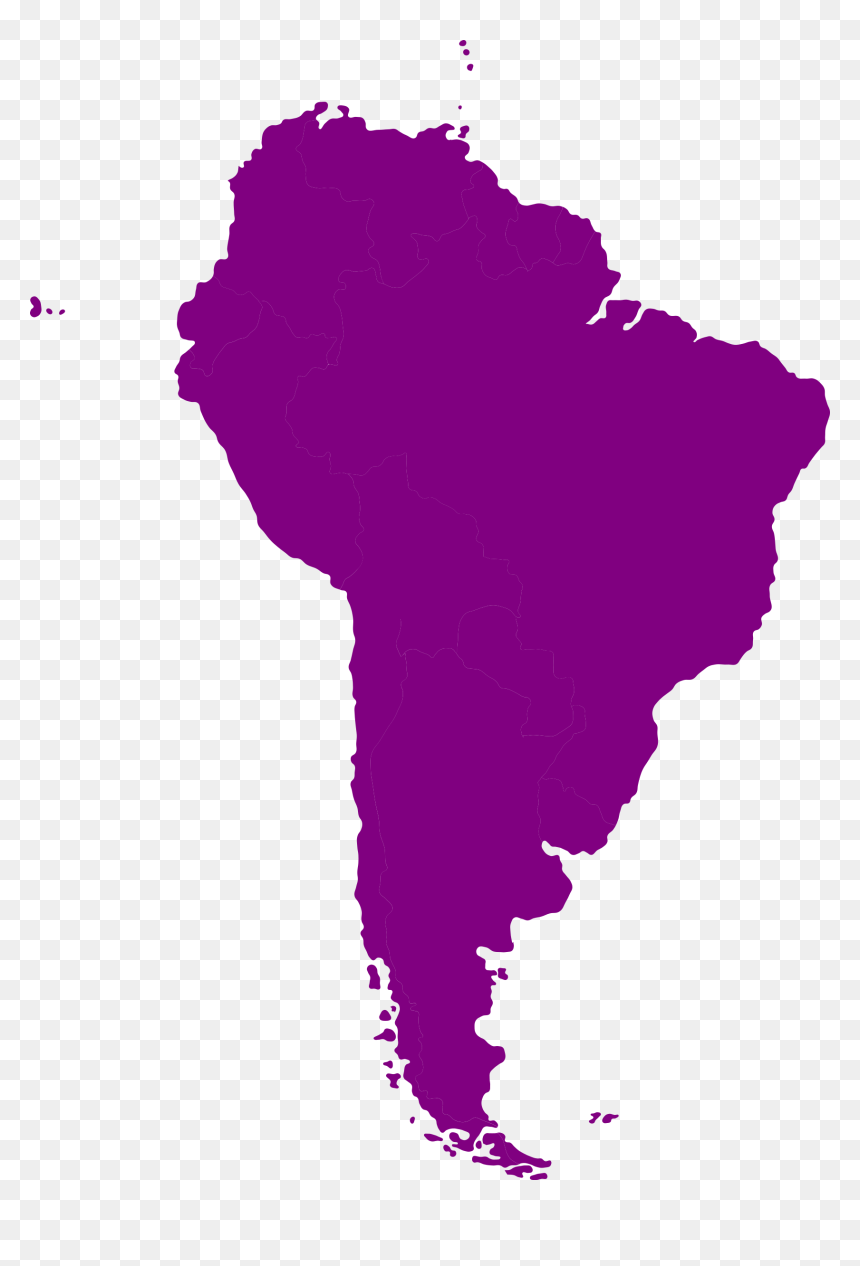 South-american Continent Clip Arts - Outline South America Continent, HD Png Download - continents png