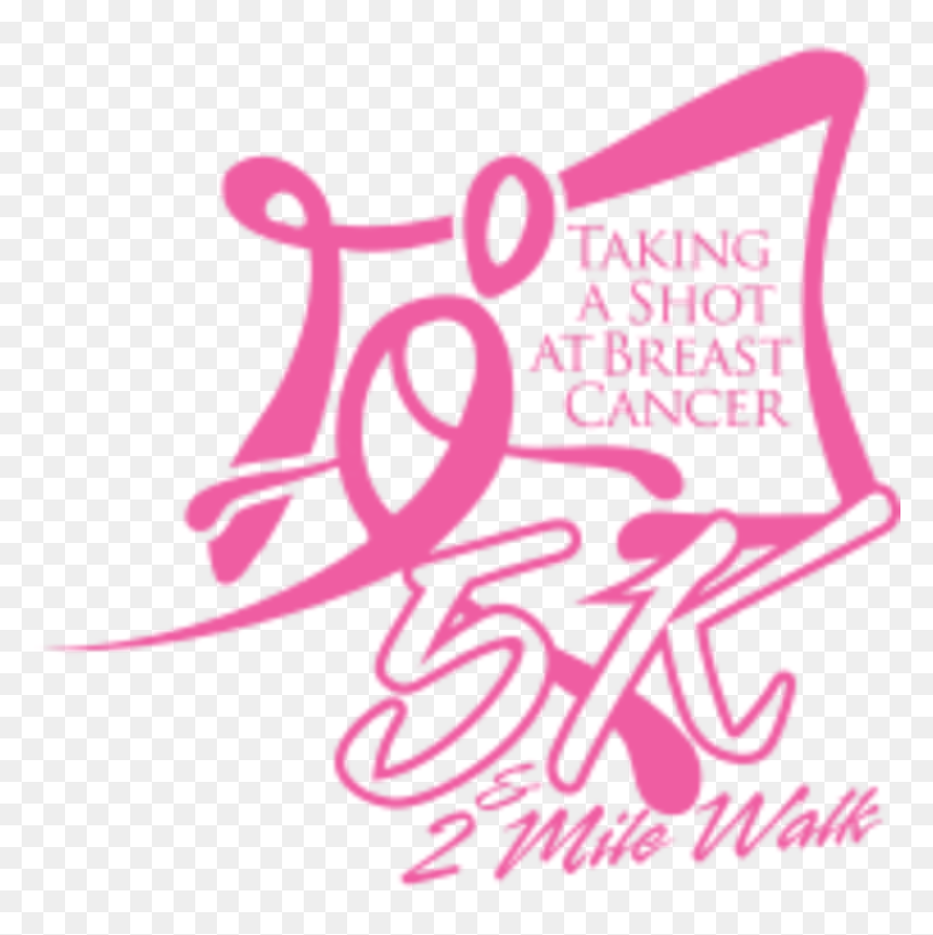 Taking A Shot At Breast Cancer 5k/2mile Walk - Circle, HD Png Download - breast cancer png