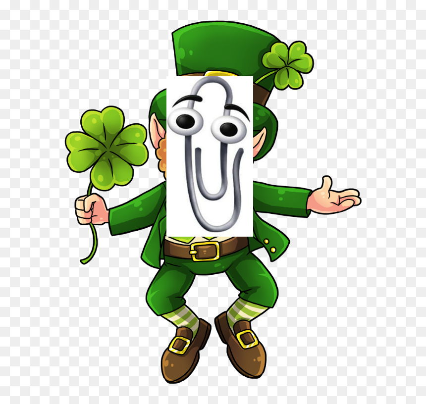 Transparent Background Leprechaun Png, Png Download - clippy png