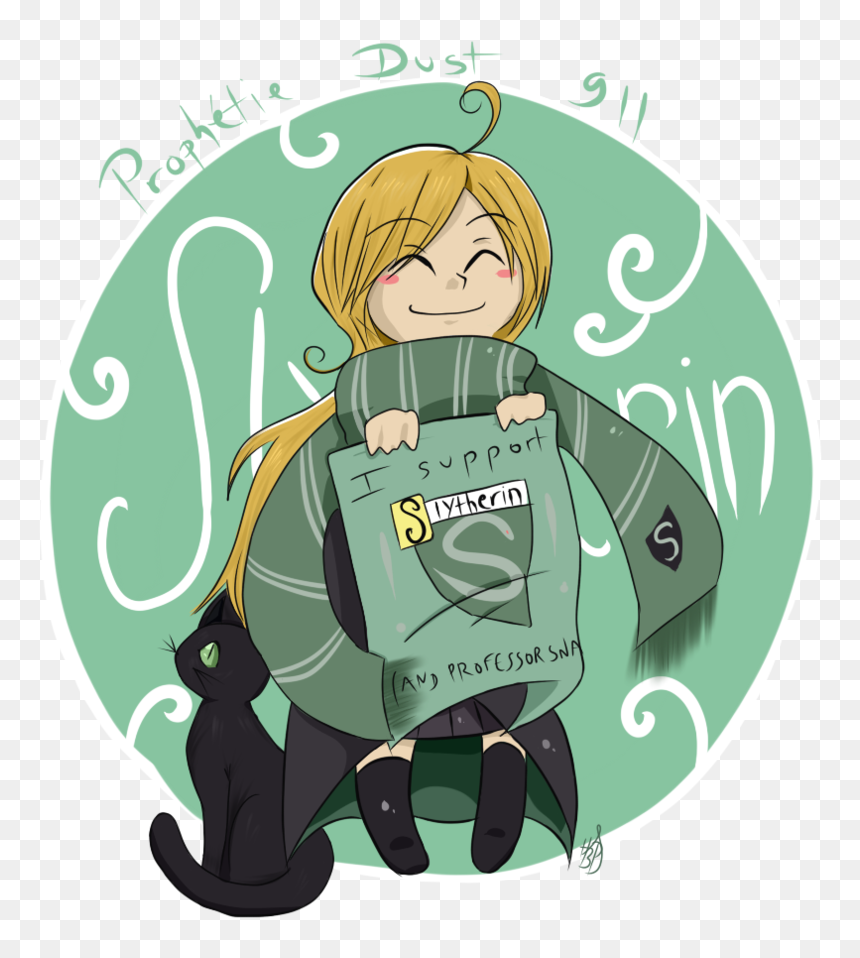 Slytherin Transparent Cartoon - Slytherin Drawing, HD Png Download - slytherin png