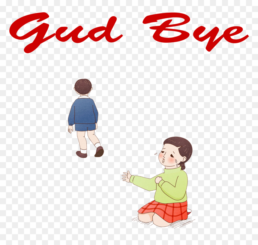 Gud Bye Png Photo - Sitting, Transparent Png - bye png