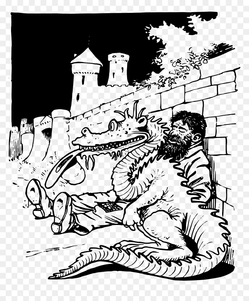 Homeless Man And Dragon Clip Arts - Gigantes Y Dragones Para Dibujar, HD Png Download - homeless png