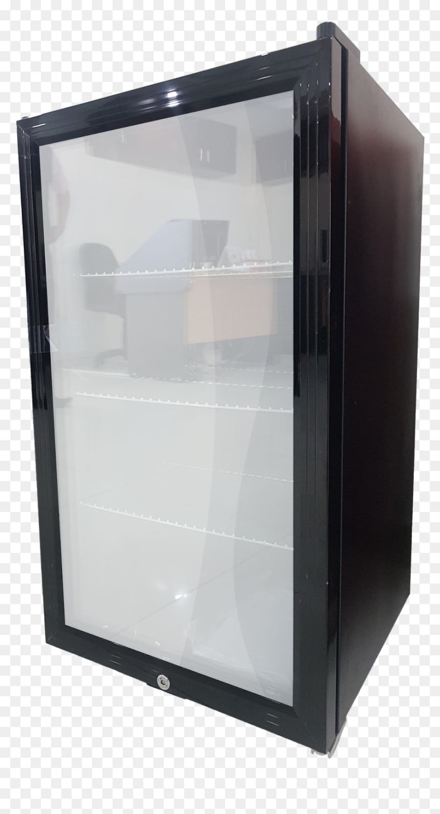 Glass Door Refrigerator - Display Case, HD Png Download - glass door png