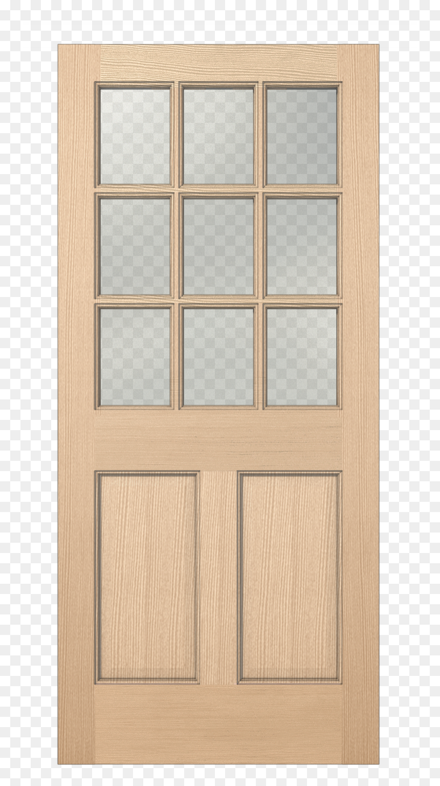 Authentic Wood Glass Panel Exterior Door - Screen Door, HD Png Download - glass door png