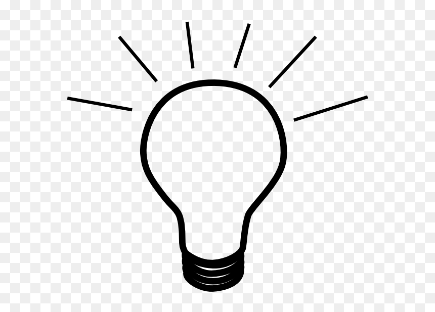Library Of Light Bulb Black And White Svg Library Stock - Light Clipart Black And White, HD Png Download - ideas png