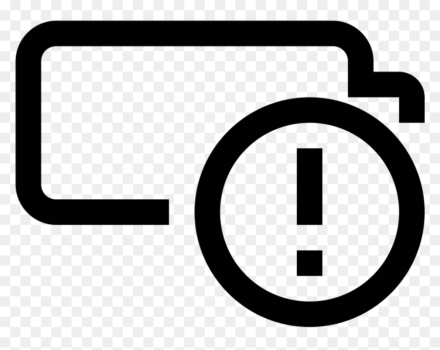 Transparent Battery Icons Png - Icon, Png Download - alert png