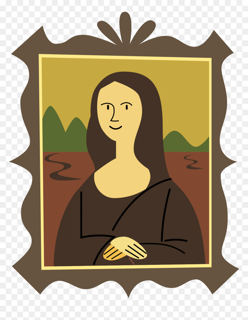 Draw Mona Lisa Easy, HD Png Download - lisa png
