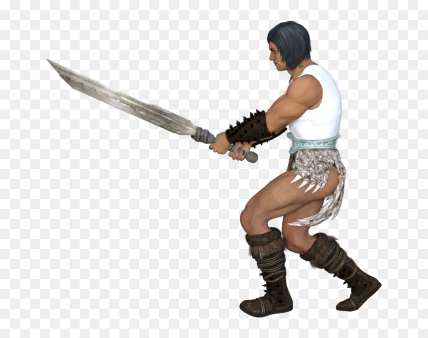 Sword Clipart , Png Download - Action Figure, Transparent Png - barbarian png