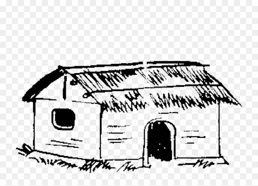 Hut Clipart Small Hut, Hut Small Hut Transparent Free - Kisan Mazdoor Praja Party Symbol, HD Png Download - shack png