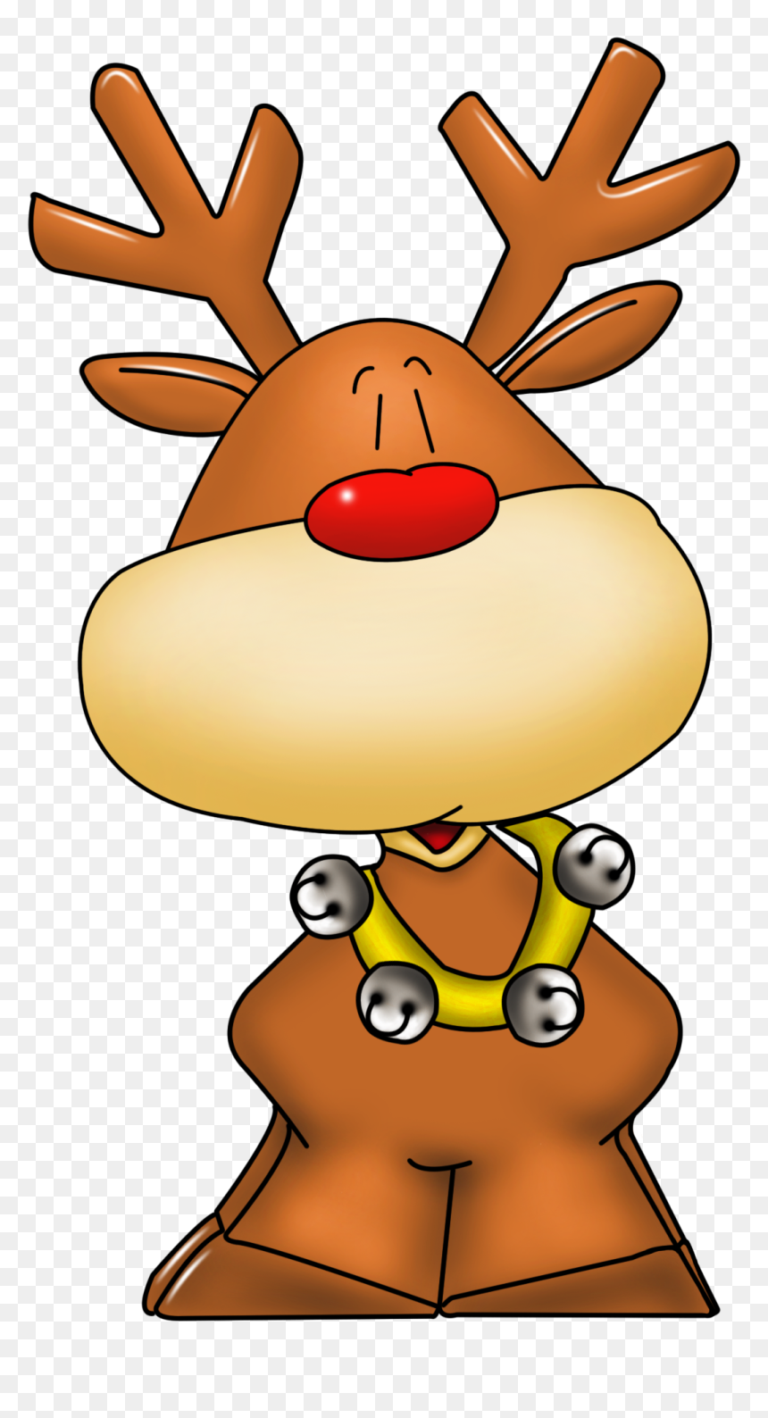 Free Cartoon Reindeer Cliparts, HD Png Download - all the things png