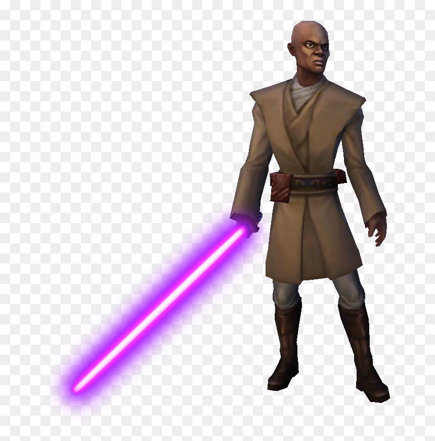 Unit Character Mace Windu - Action Figure, HD Png Download - mace windu png