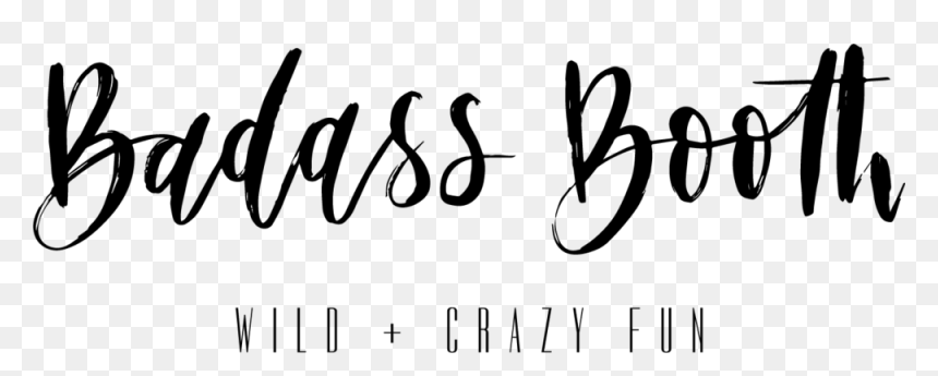Badass Booth Final Logo Black - Calligraphy, HD Png Download - badass png