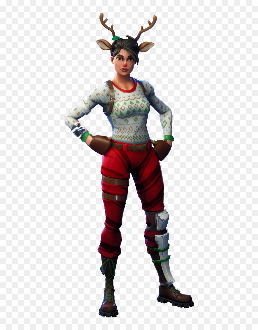 Red Nosed Raider Png, Transparent Png - fornite png