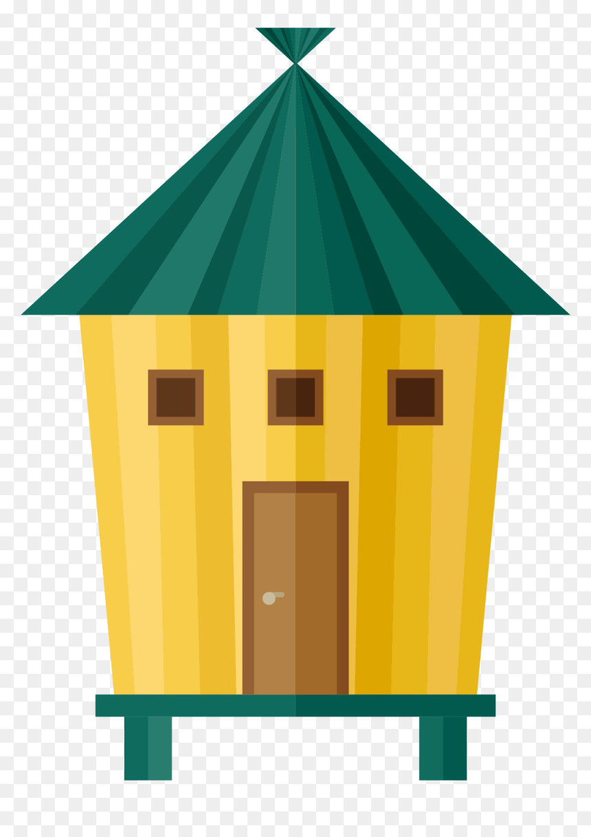 Shack Steeple Illustration House Download Free Image - Ilustrasi Gubuk, HD Png Download - shack png