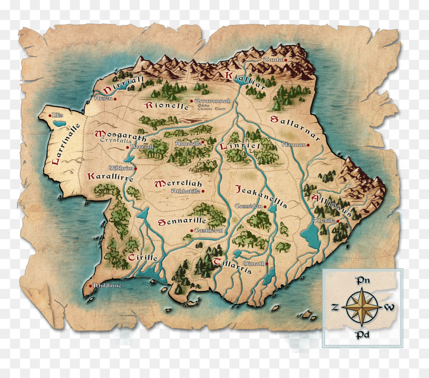 Transparent Ornamentos Decorativos Vectorizados Png - Fantasy Game World Maps, Png Download - continents png