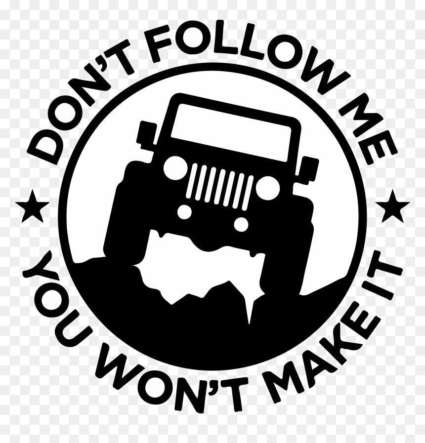 Don"t Follow Me Decal Trail Decals - Don't Follow Me, HD Png Download - follow png