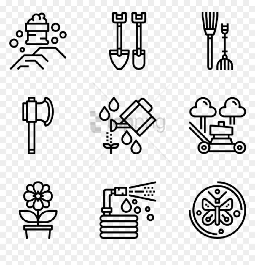 Free Png Banner Stock Farm Icons Free Garden Tools - Icons To Represent Change, Transparent Png - design icon png