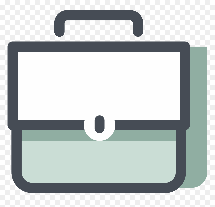 The Business Icon Is Shaped Like A Briefcase - Icon Brief Case Png, Transparent Png - briefcase icon png