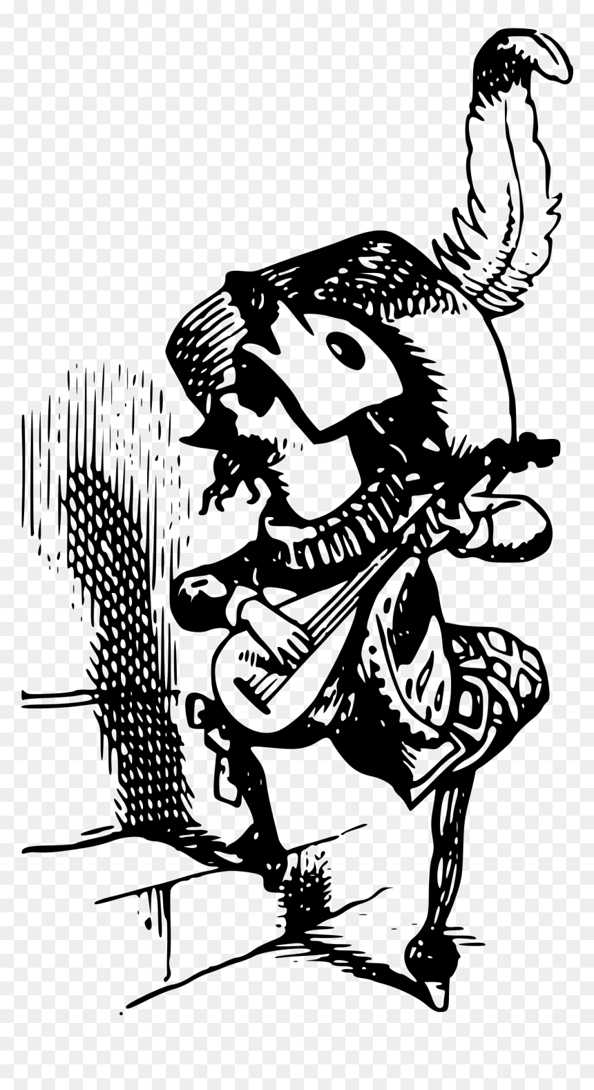 A Masqued Bard Playing Music Clip Arts - Music, HD Png Download - bard png