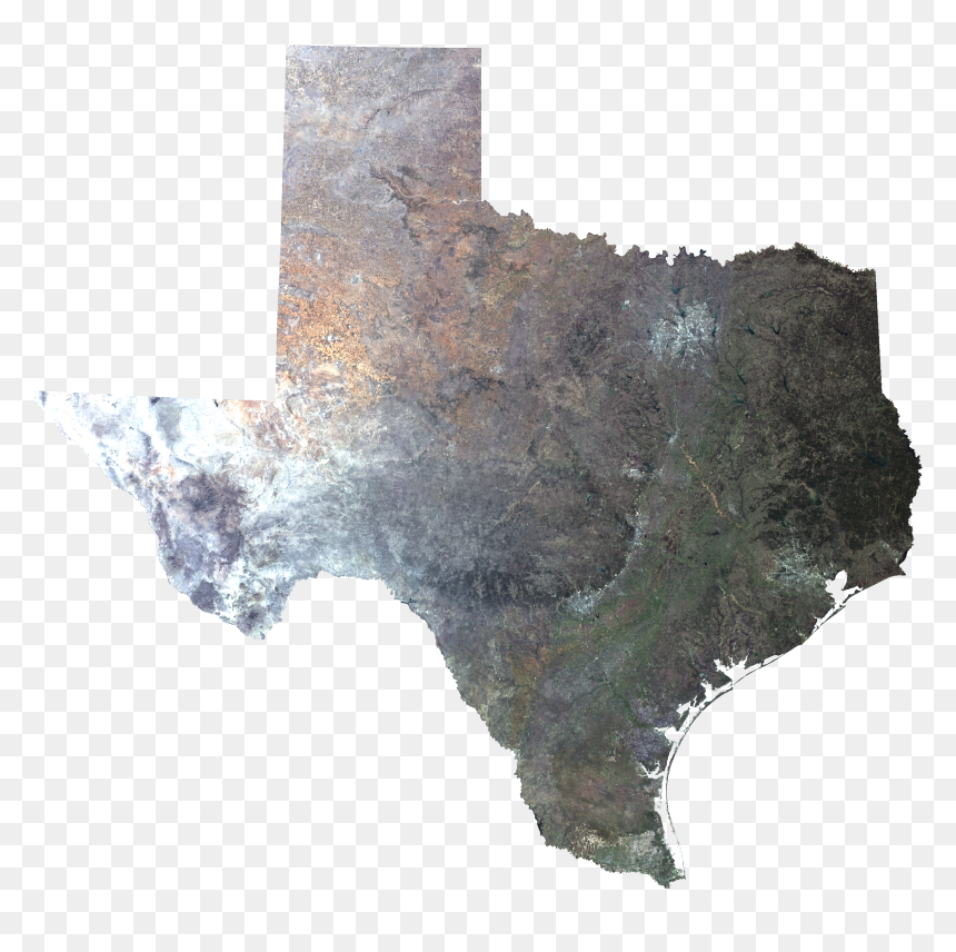 Texas In Winter - 2020 Texas Democratic Primary Map, HD Png Download - texas map png