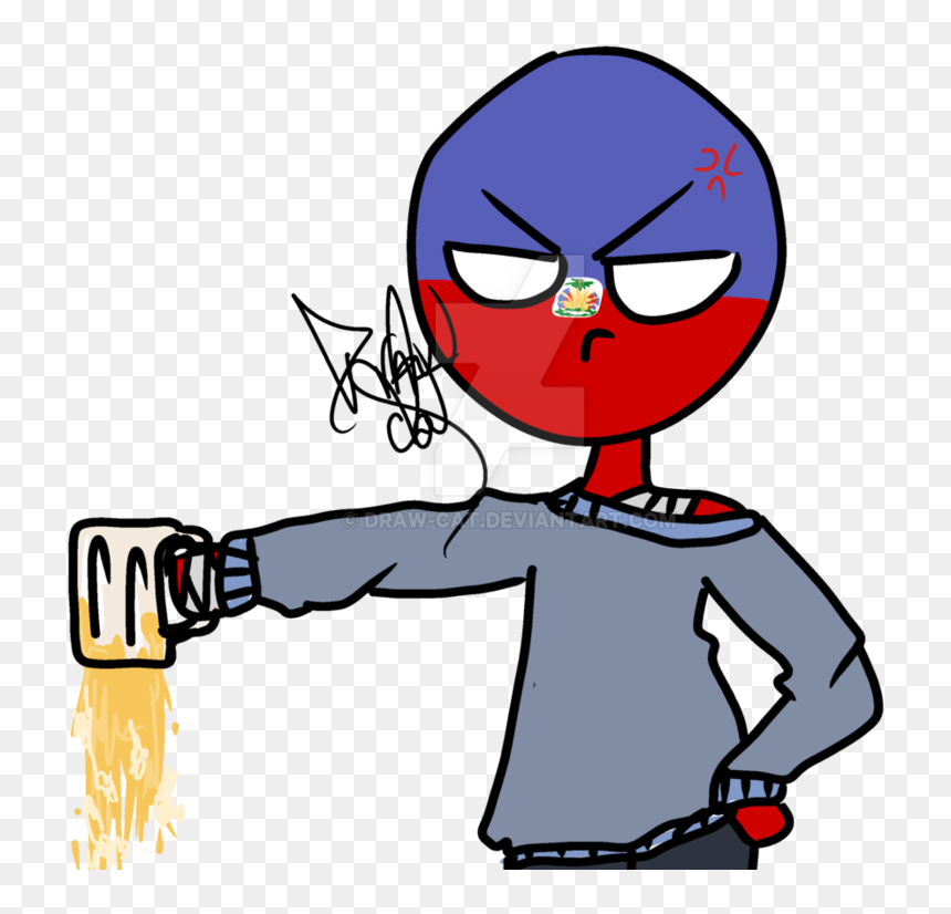 Transparent Haiti Clipart - Transparent Countryhumans, HD Png Download - bye png