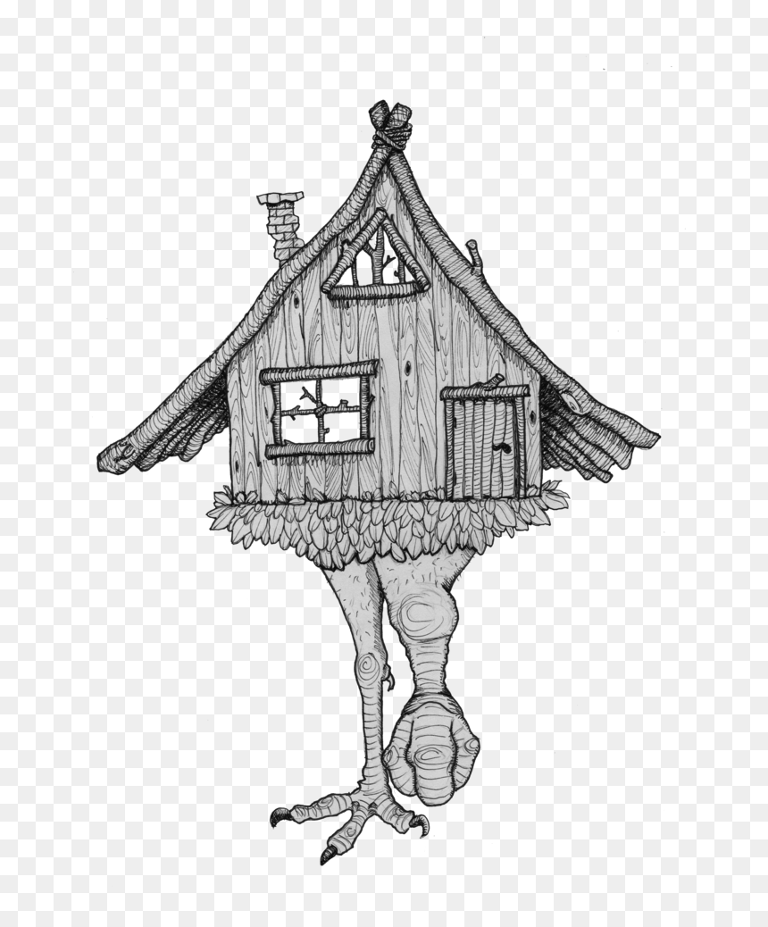 Baba Yaga House Png, Transparent Png - shack png