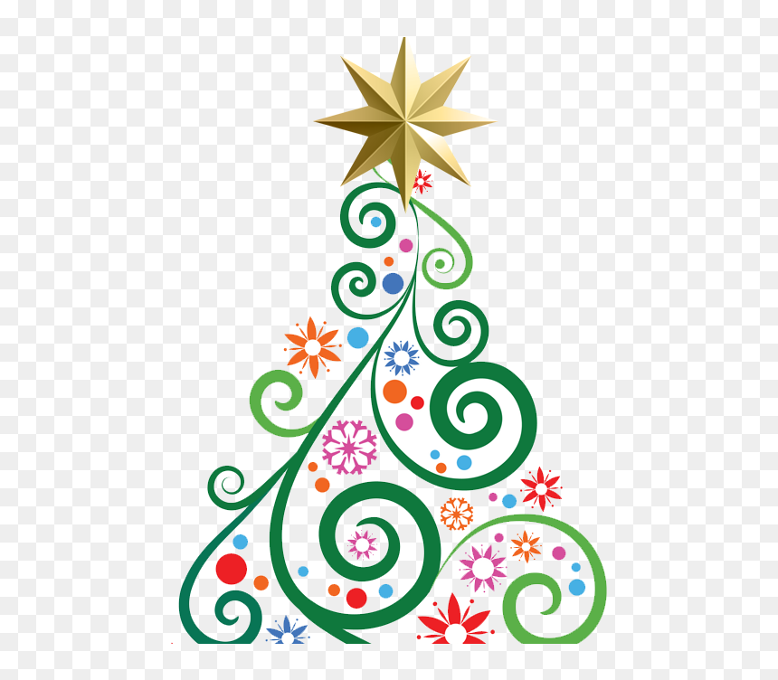 Bsc Christmas Bazaar - Tree Christmas Clip Art, HD Png Download - modern christmas tree png