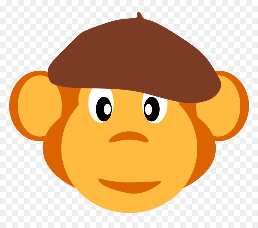 Monkey With Beret Clip Arts - Macaco De Boina, HD Png Download - beret png