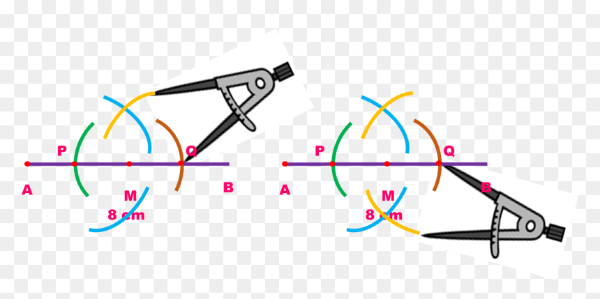 - Hacer Un Rombo Con Compas , Png Download - Construccion De Un Rombo, Transparent Png - compas png