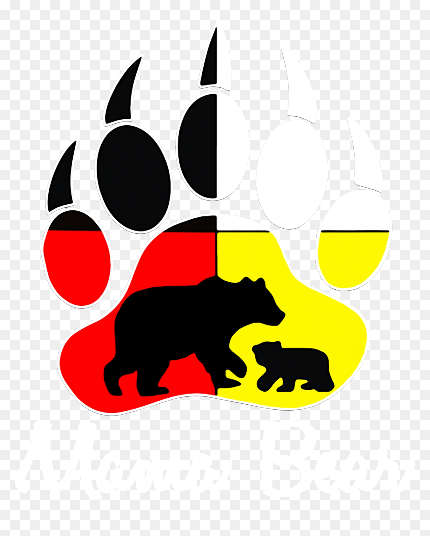 Drawing Bear Paw, HD Png Download - bear paw png