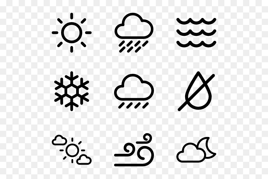 Medieval Icons Png, Transparent Png - weather icons png