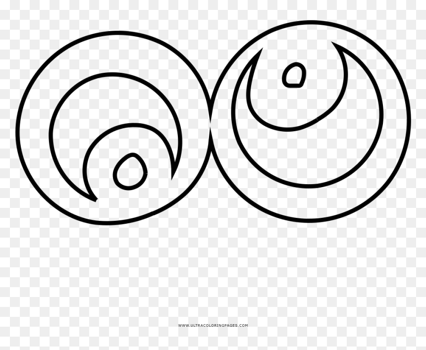 Crazy Eyes Coloring Page - Circle, HD Png Download - crazy eyes png