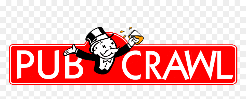 Our Very Fun Logo For The London Monopoly Board Pub - Monopoly Pub Crawl Logo, HD Png Download - monopoly png