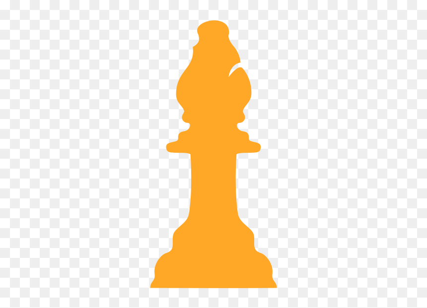 Silhouette Staunton Chess Piece Bishop / Alfil - Chess, HD Png Download - chess pieces png