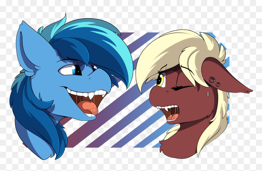 Beardie, Drool, Fangs, Mawshot, Oc, Oc Only, Oc - Cartoon, HD Png Download - drool png