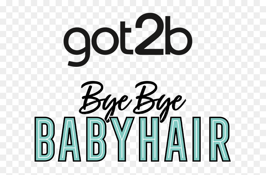 Got2b Com Bye Bye Babyhair - Calligraphy, HD Png Download - bye png
