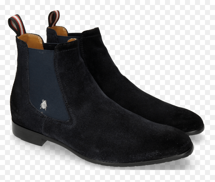 Ankle Boots Ryan 1 Suede Pattini Navy Shade Black Sherling - Booties, HD Png Download - shade png